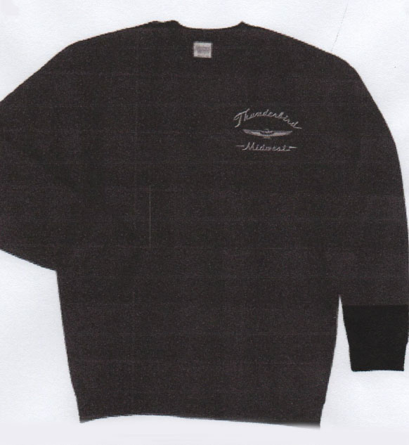 Crewneck sweatshirt with embroidered crest logo